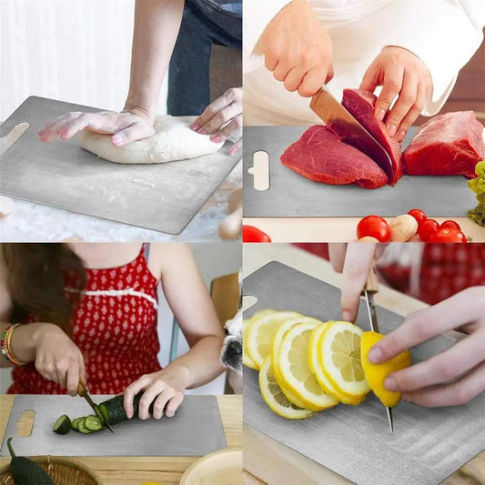 TABLA PARA PICAR DE ACERO INOXIDABLE 🥬🍅