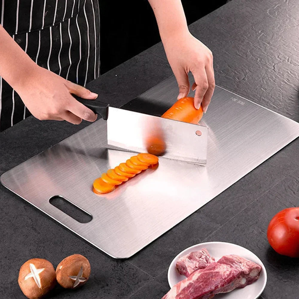 TABLA PARA PICAR DE ACERO INOXIDABLE 🥬🍅