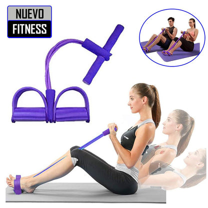 LIGAS DE RESISTENCIA CON PEDAL PARA EJERCICIOS EN CASA
