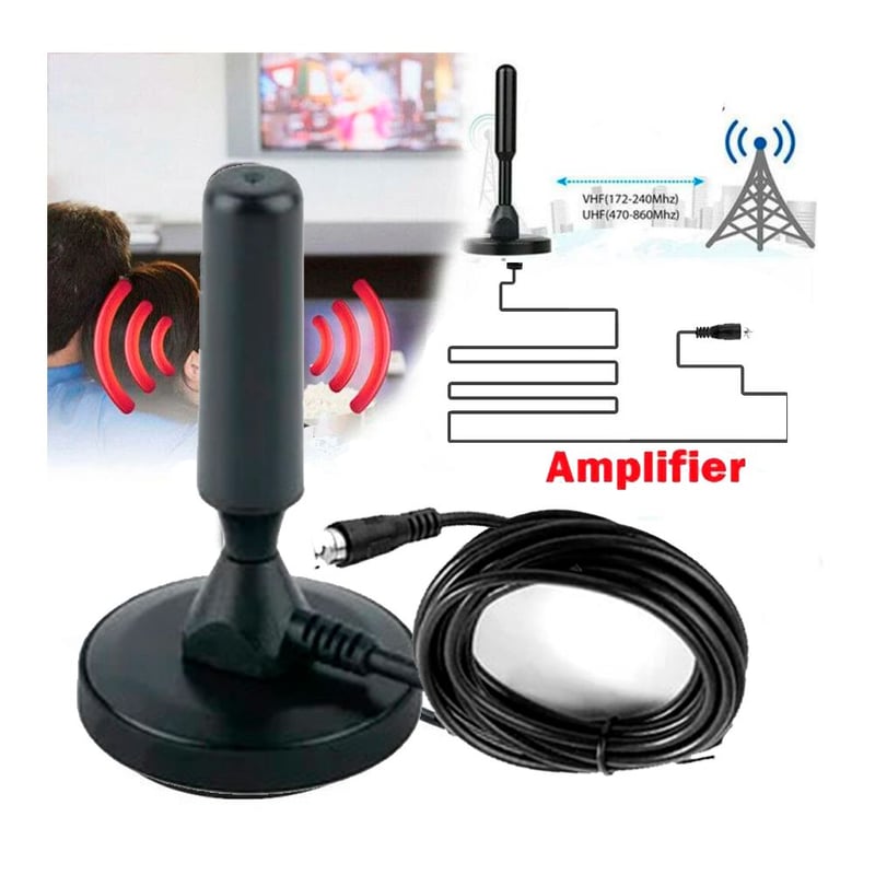 ANTENA DIGITAL HD PARA TV - CANALES NACIONALES📡- 360° - 5 METROS DE CABLE