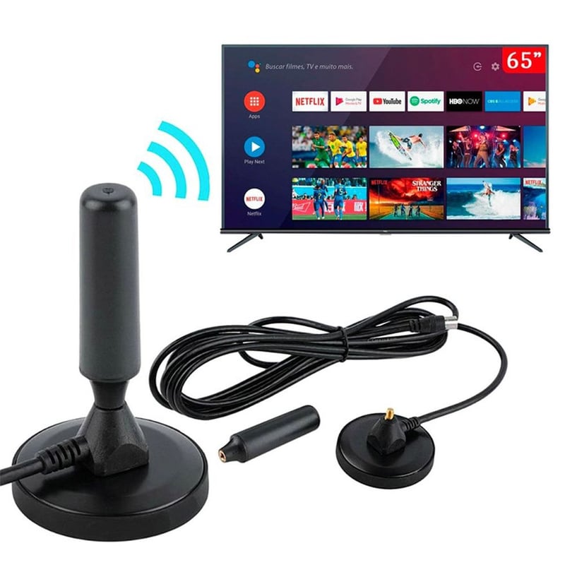 ANTENA DIGITAL HD PARA TV - CANALES NACIONALES📡- 360° - 5 METROS DE CABLE